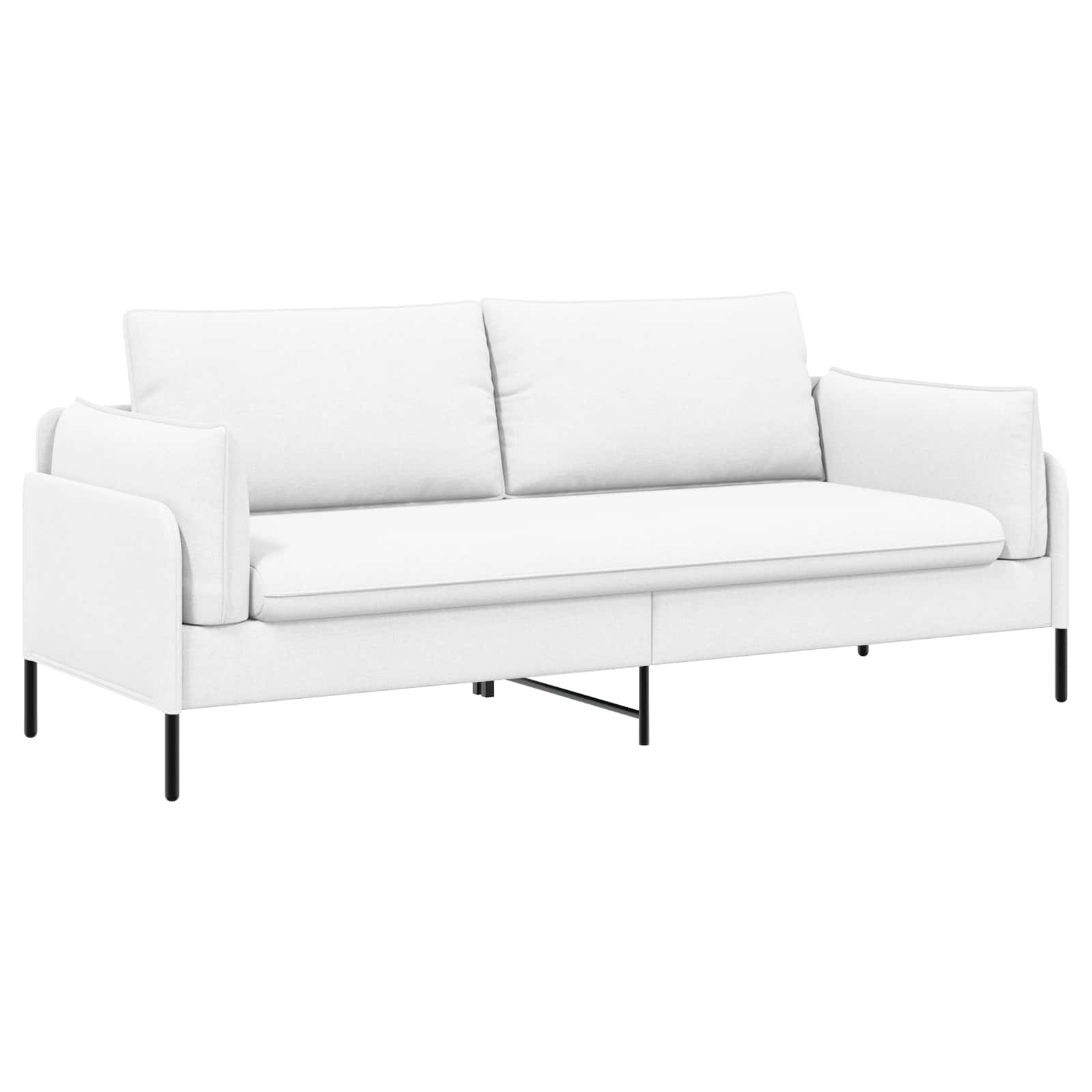 3-Zits Bank Wit 222 x 81 x 89 cm Stof