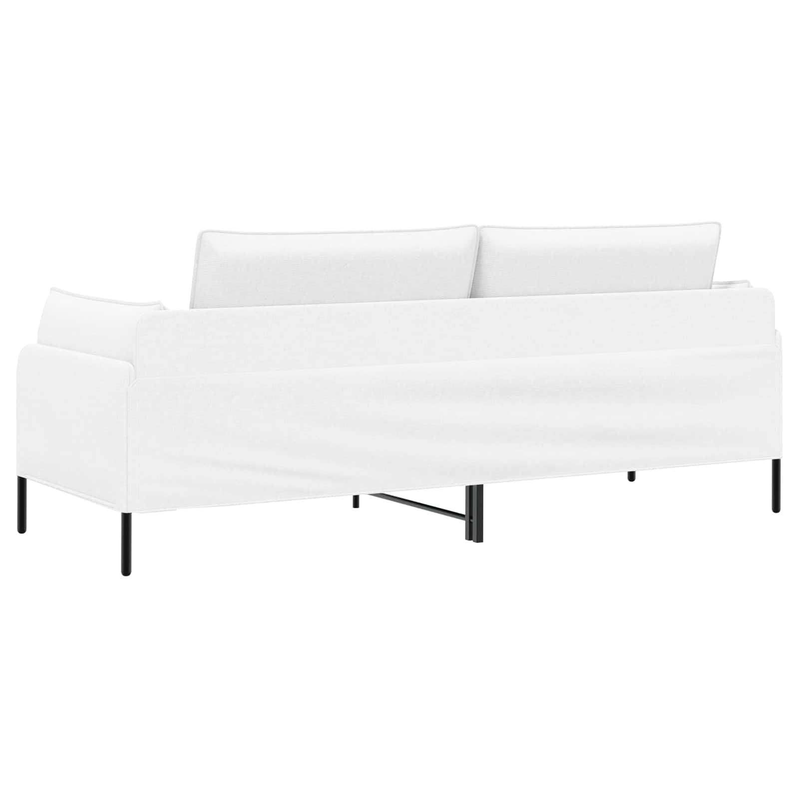 3-Zits Bank Wit 222 x 81 x 89 cm Stof