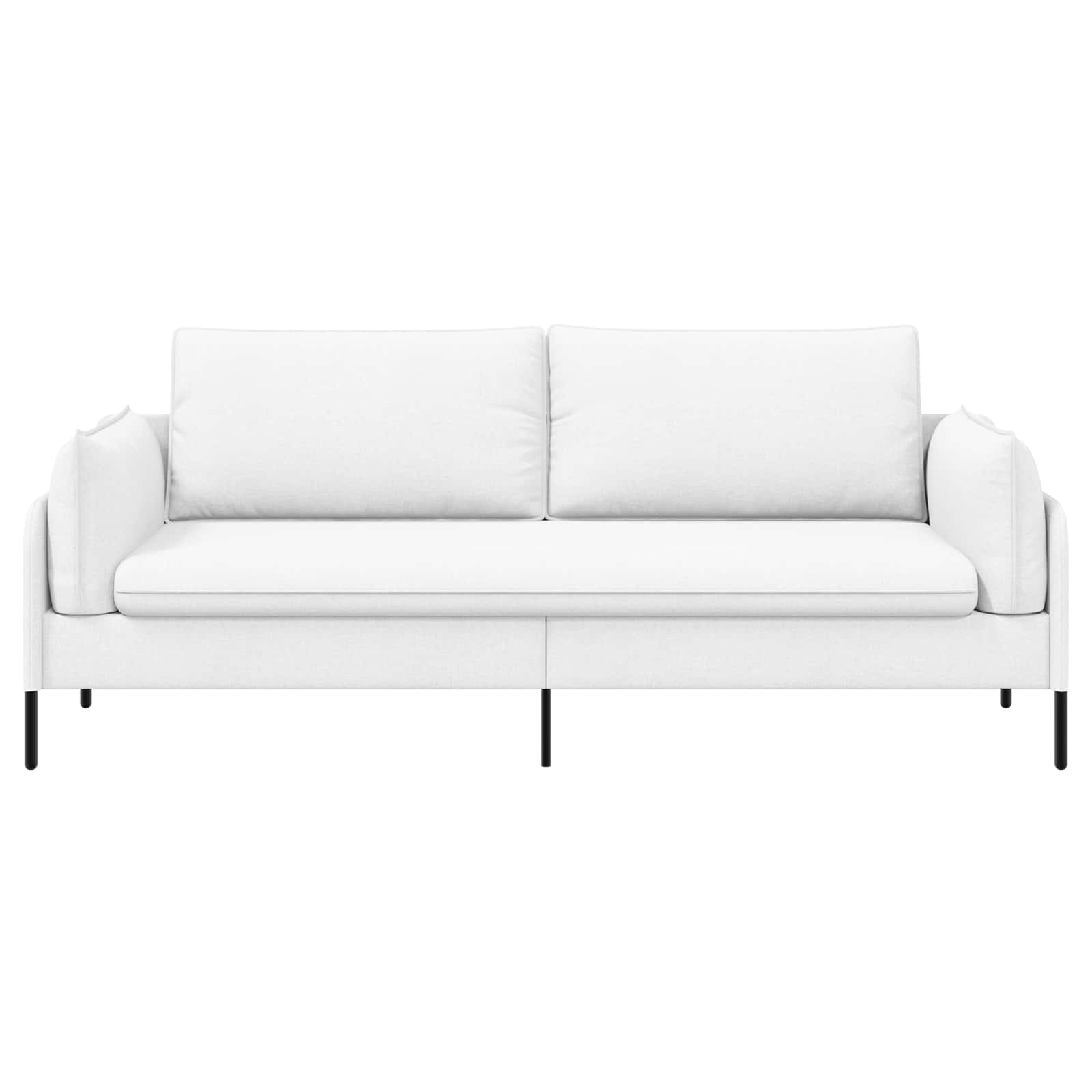 3-Zits Bank Wit 222 x 81 x 89 cm Stof
