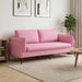 3-Zits Bank Roze 222 x 81 x 89 cm Stof