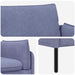 3-Zits Bank Jeans Blauw 222 x 81 x 89 cm Stof