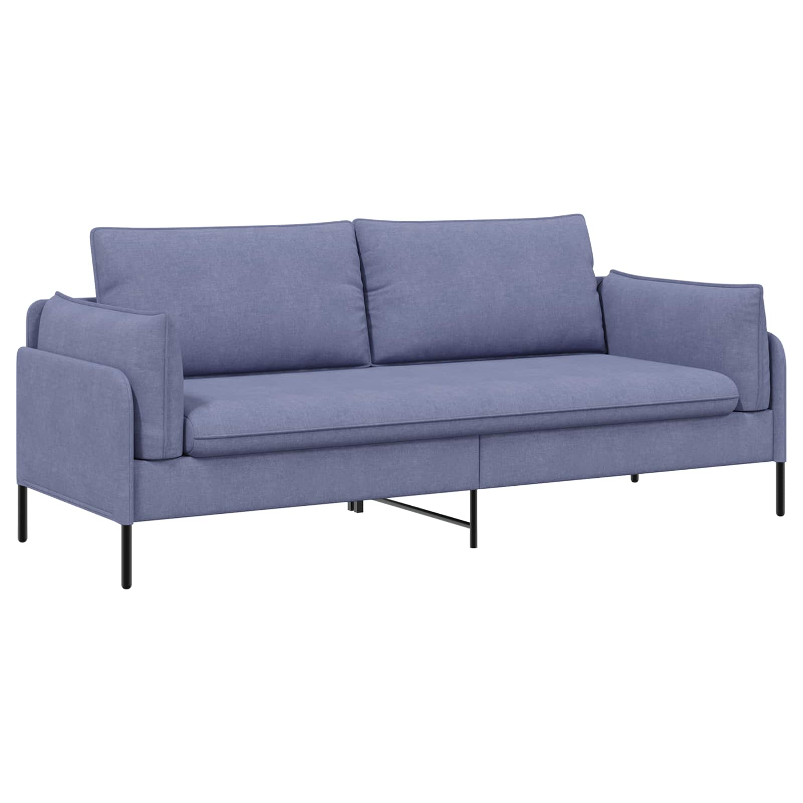 3-Zits Bank Jeans Blauw 222 x 81 x 89 cm Stof
