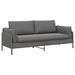 3-Zits Bank 3-zits Donkergrijs 222 x 81 x 89 cm fluweel