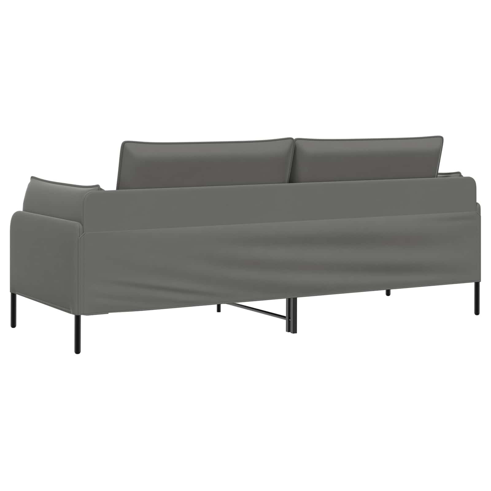3-Zits Bank 3-zits Donkergrijs 222 x 81 x 89 cm fluweel