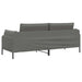 3-Zits Bank 3-zits Donkergrijs 222 x 81 x 89 cm fluweel
