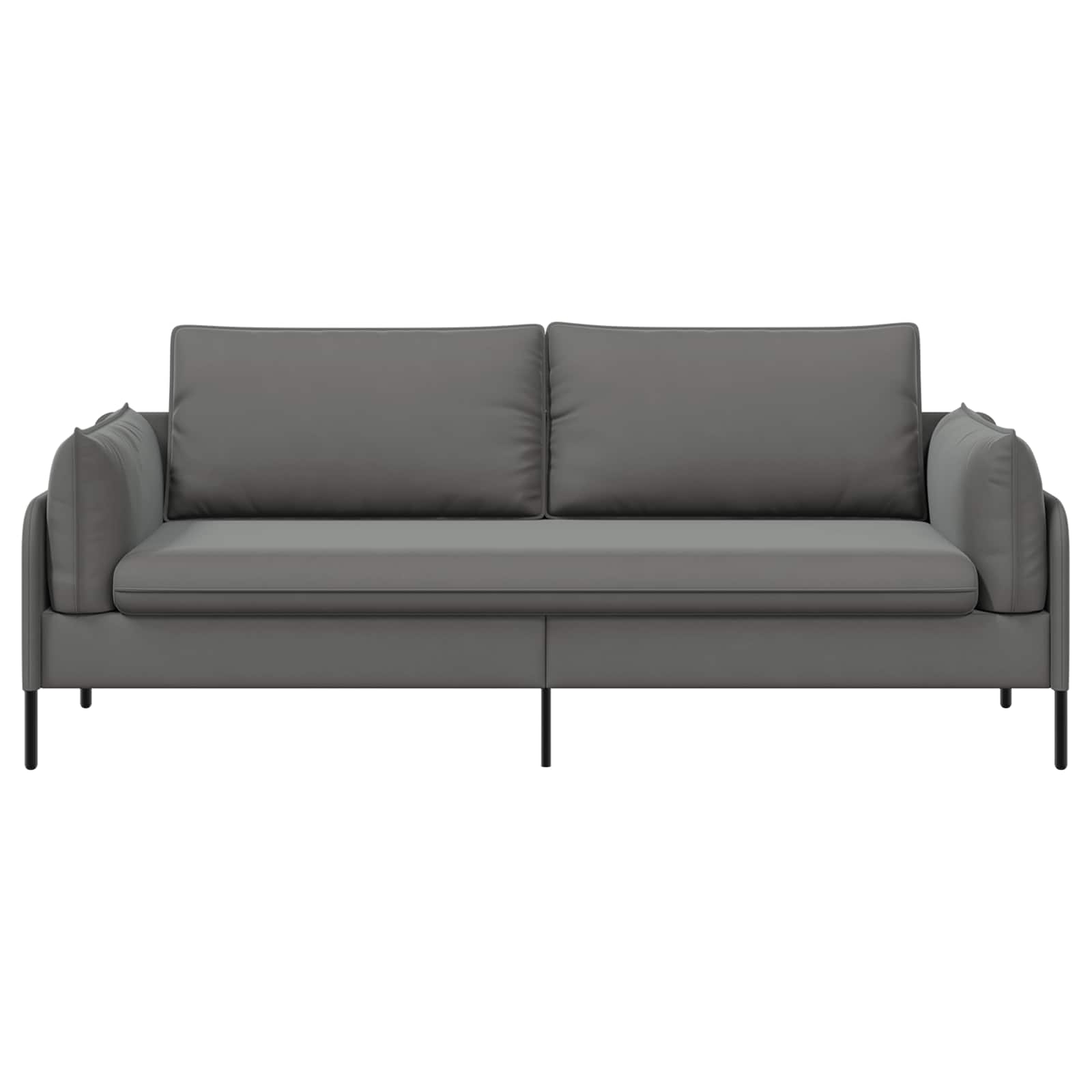 3-Zits Bank 3-zits Donkergrijs 222 x 81 x 89 cm fluweel