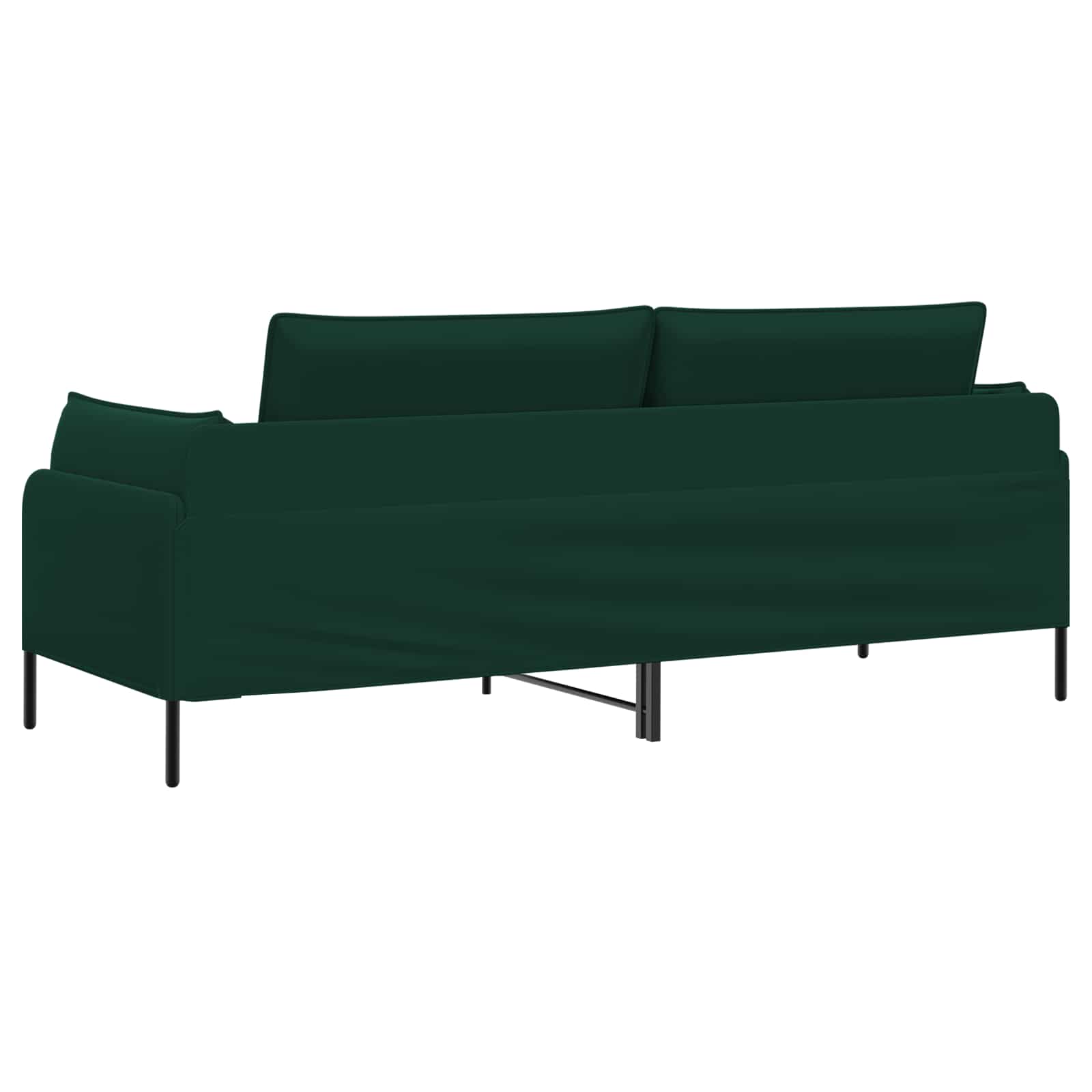 3-Zits Bank Donkergroen 222 x 81 x 89 cm fluweel