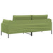 3-Zits Bank 3-zits Lichtgroen 222 x 81 x 89 cm fluweel