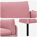 3-Zits Bank Roze 222 x 81 x 89 cm fluweel