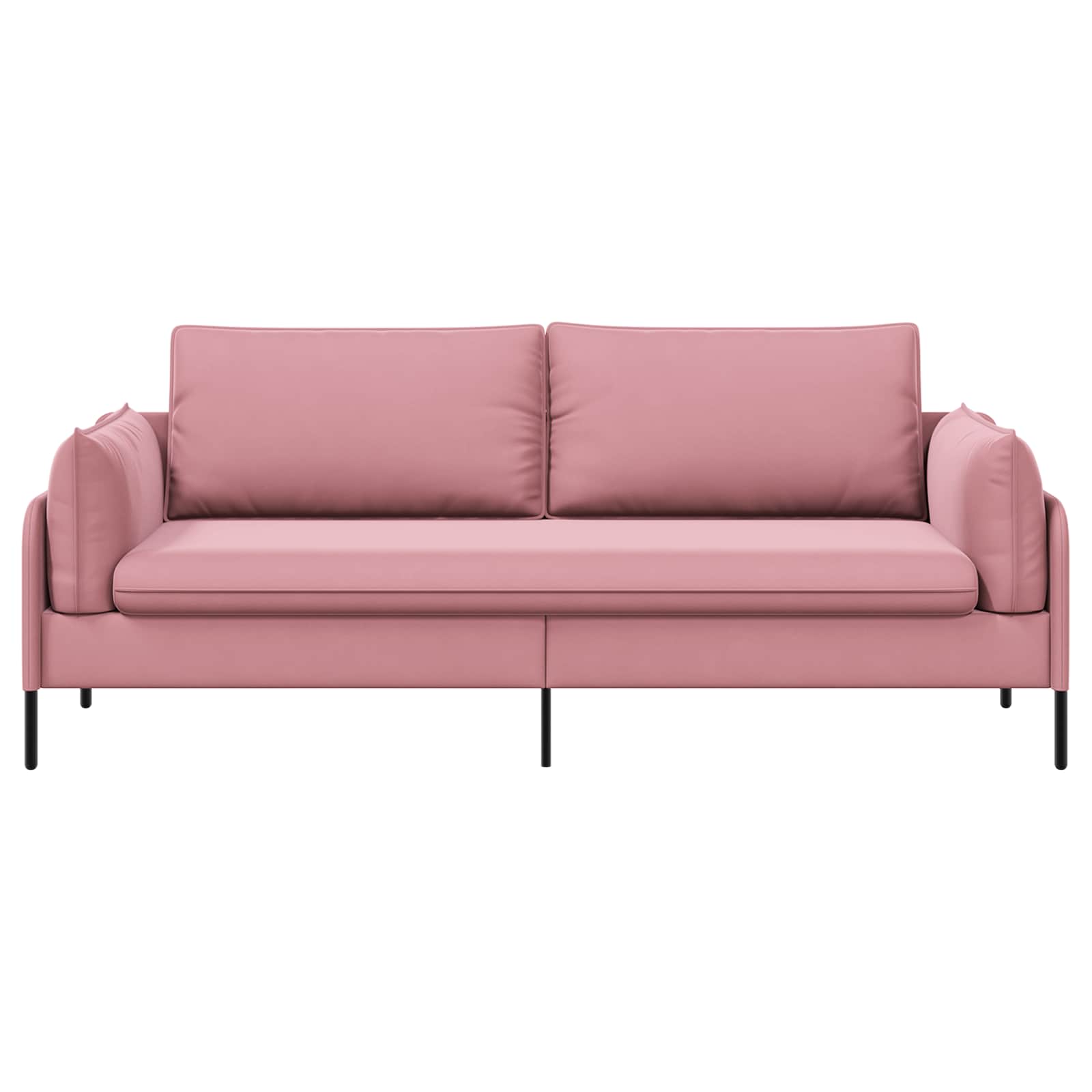 3-Zits Bank Roze 222 x 81 x 89 cm fluweel