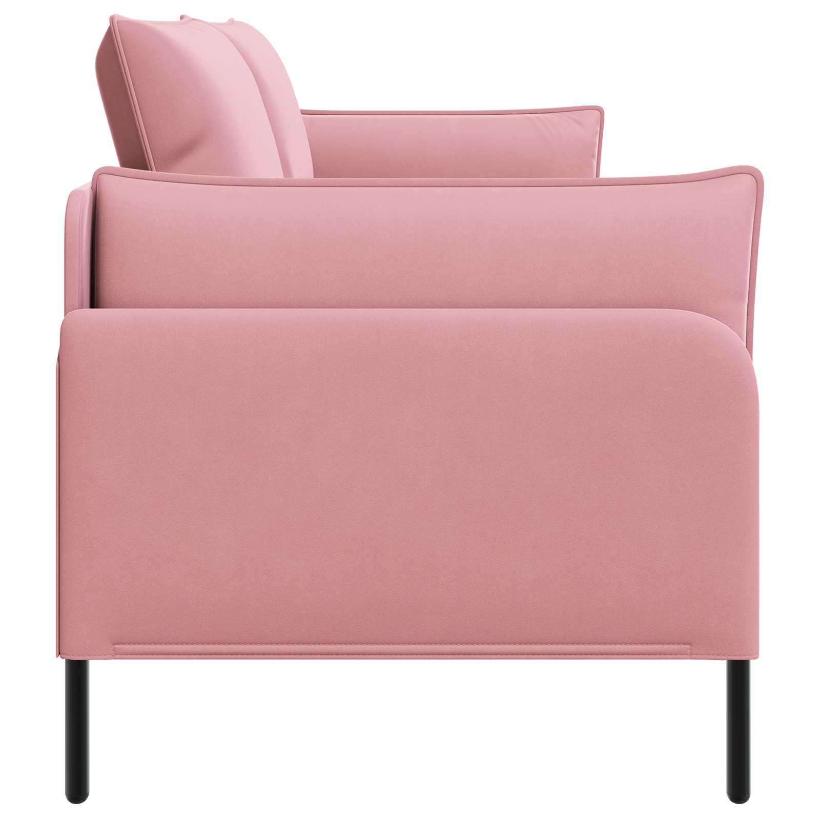 3-Zits Bank Roze 222 x 81 x 89 cm fluweel