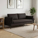 3-Zits Bank Zwart 222 x 81 x 89 cm fluweel
