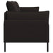3-Zits Bank Zwart 222 x 81 x 89 cm fluweel