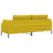 3-Zits Bank 3-zits Geel 222 x 81 x 89 cm fluweel