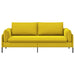3-Zits Bank 3-zits Geel 222 x 81 x 89 cm fluweel