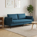 3-Zits Bank 3-zits Blauw 222 x 81 x 89 cm fluweel