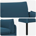 3-Zits Bank 3-zits Blauw 222 x 81 x 89 cm fluweel