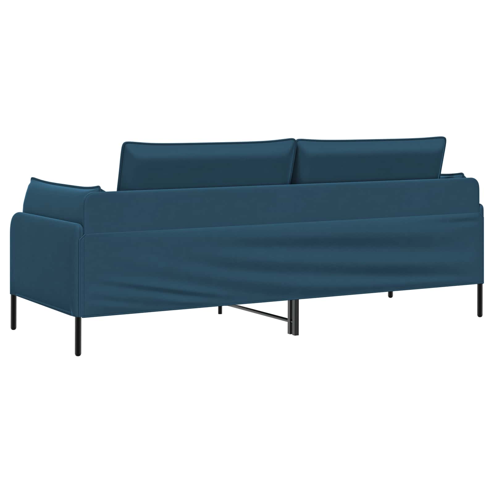3-Zits Bank 3-zits Blauw 222 x 81 x 89 cm fluweel