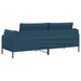3-Zits Bank 3-zits Blauw 222 x 81 x 89 cm fluweel