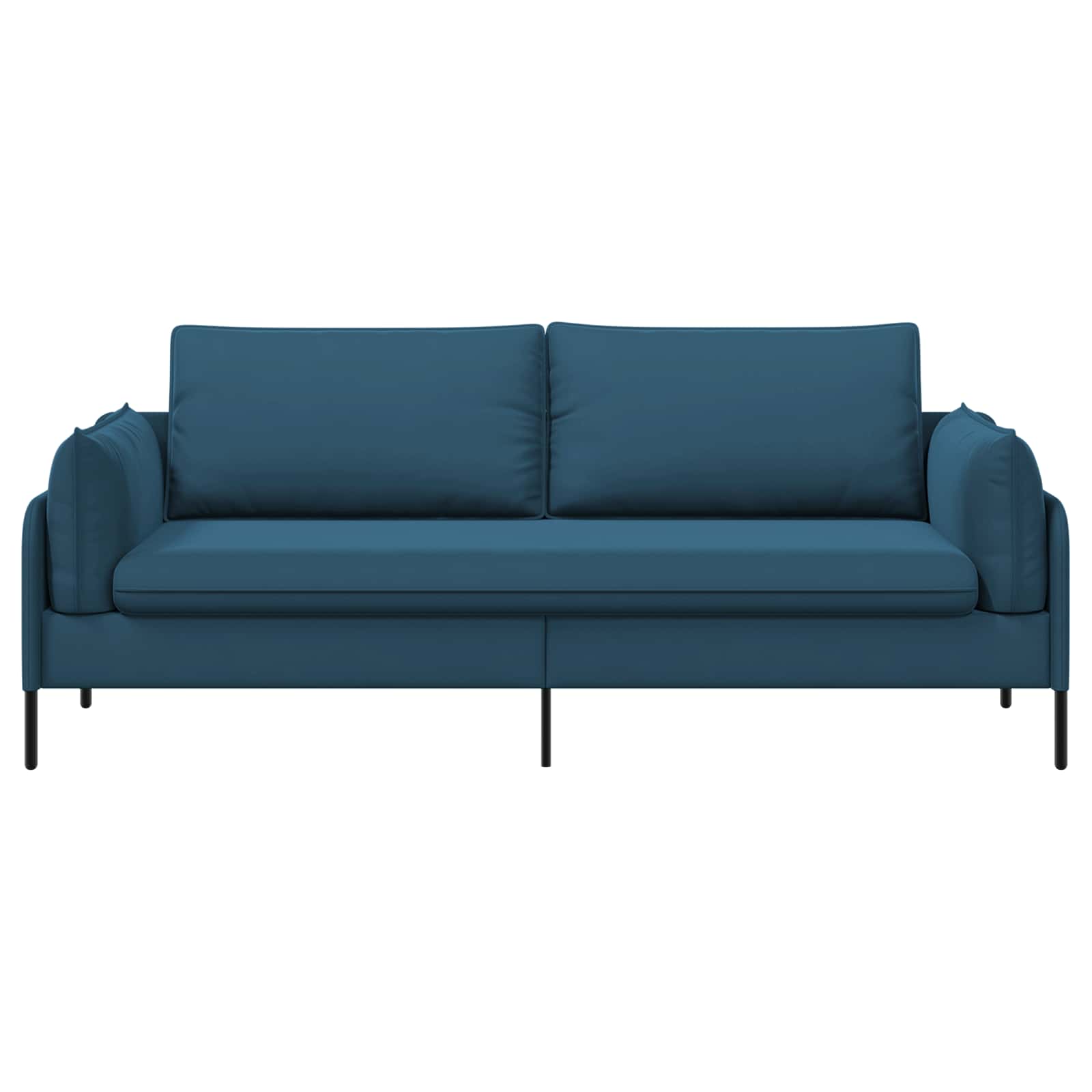 3-Zits Bank 3-zits Blauw 222 x 81 x 89 cm fluweel