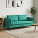 3-Zits Bank Turquoise 222 x 81 x 89 cm fluweel