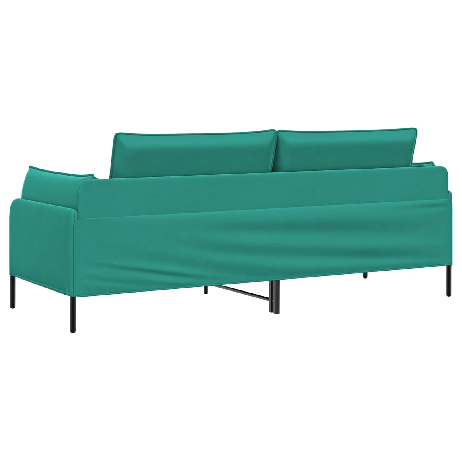 3-Zits Bank Turquoise 222 x 81 x 89 cm fluweel
