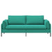 3-Zits Bank Turquoise 222 x 81 x 89 cm fluweel