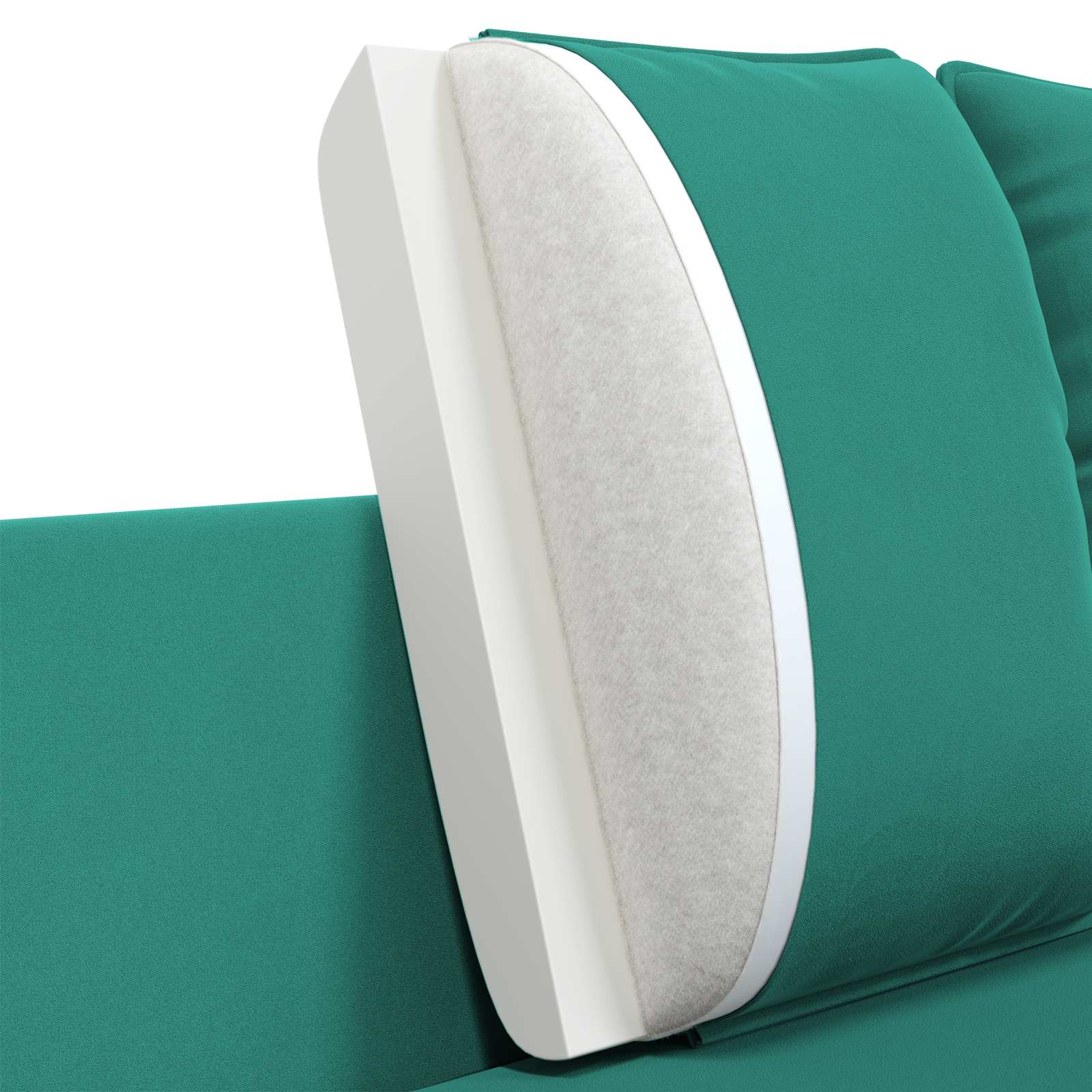 3-Zits Bank Turquoise 222 x 81 x 89 cm fluweel