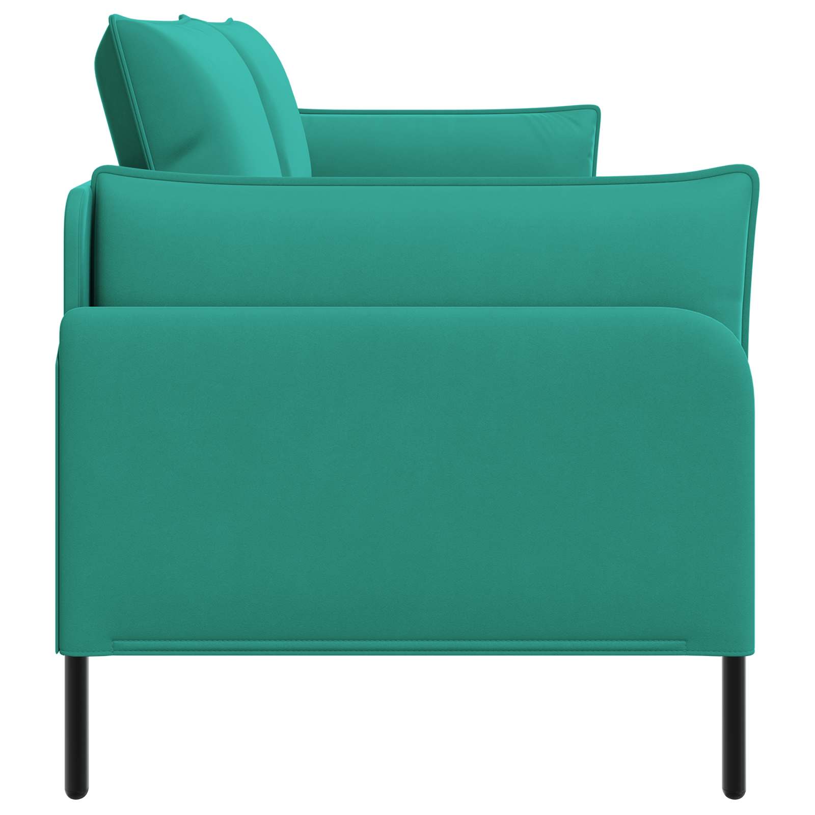 3-Zits Bank Turquoise 222 x 81 x 89 cm fluweel