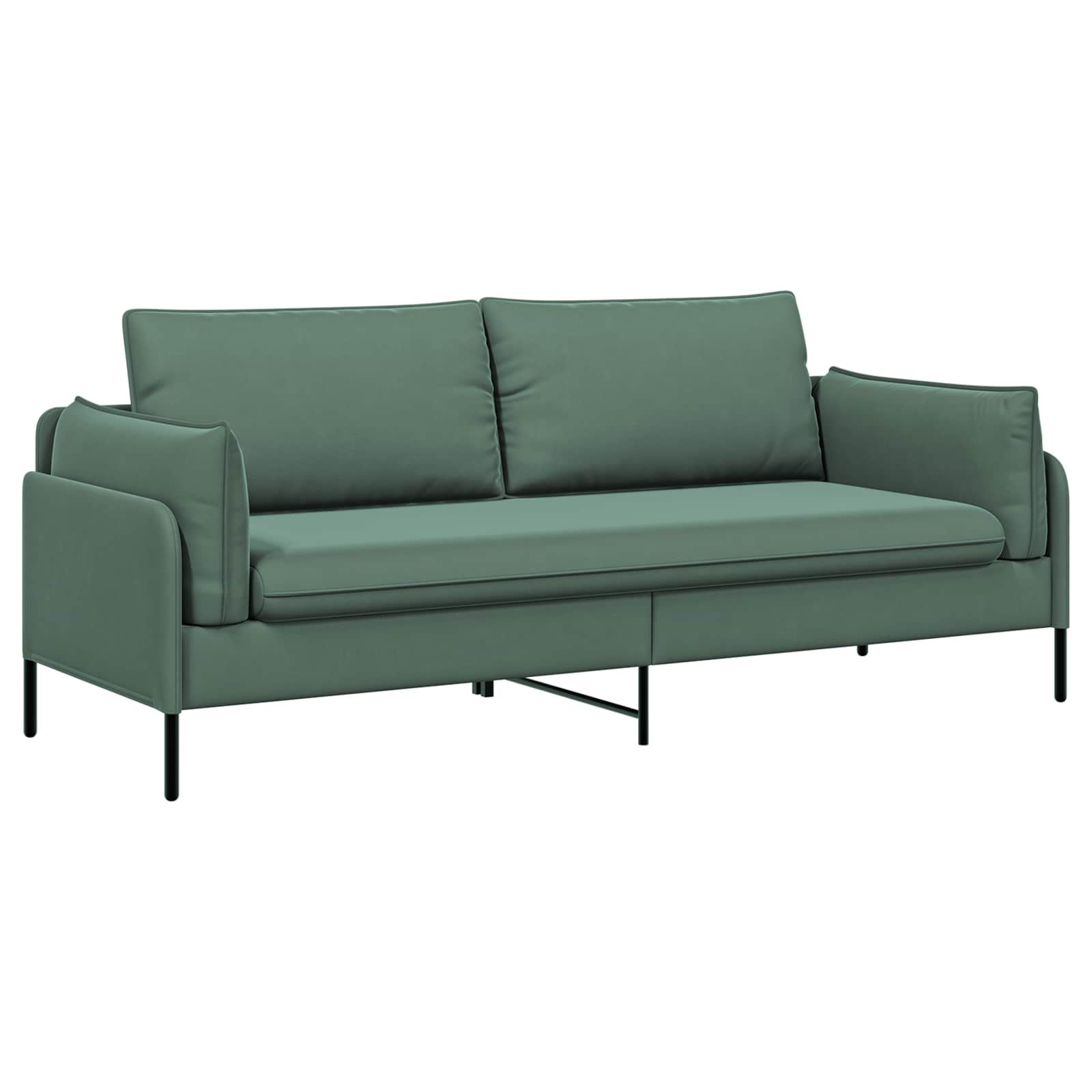 3-Zits Bank 3-zits Zeegroen 222 x 81 x 89 cm fluweel