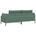 3-Zits Bank 3-zits Zeegroen 222 x 81 x 89 cm fluweel