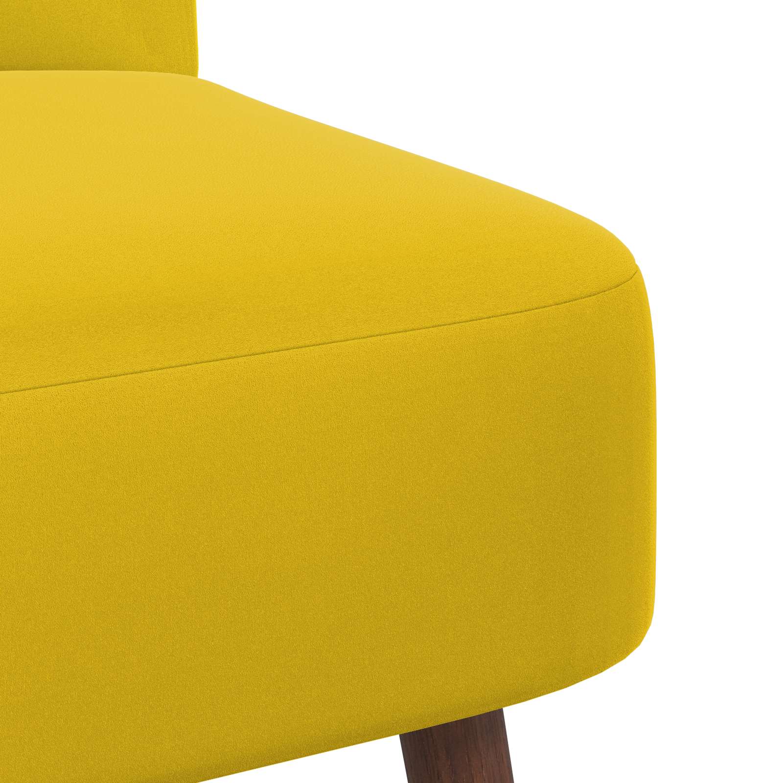 Slipper Stoel Geel fluweel
