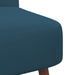 Slipper Stoel Blauw fluweel