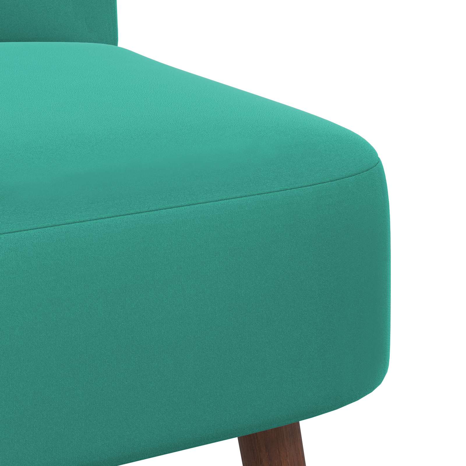 Slipper Stoel Turquoise fluweel