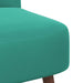 Slipper Stoel Turquoise fluweel