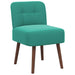 Slipper Stoel Turquoise fluweel