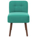 Slipper Stoel Turquoise fluweel