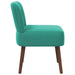 Slipper Stoel Turquoise fluweel