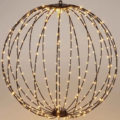 S.i.a. Decoratie Led Bal 60 Cm 400 Led'S Warm Wit Zwart