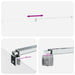 Stabilisatiestang douchewand 70-120 cm voor 6/8 mm glas Chroom