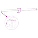 Stabilisatiestang douchewand 70-120 cm voor 6/8 mm glas Chroom