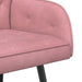 Tweezitsbank met metalen poten 2-zits Roze fluweel