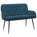 Tweezitsbank met metalen poten 2-zits Blauw fluweel