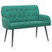 Tweezitsbank met metalen poten 2-zits Turquoise fluweel