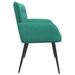 Tweezitsbank met metalen poten 2-zits Turquoise fluweel