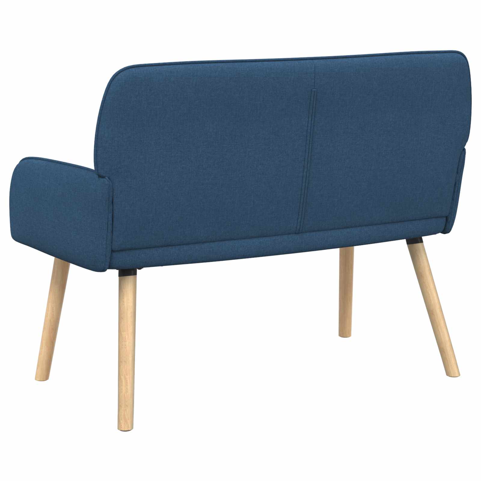 2-zitsbank met massief houten poten 2-zits Blauw Linnen stof