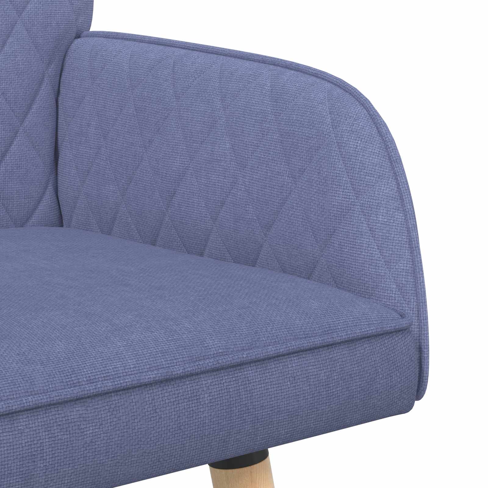2-zitsbank met massief houten poten 2-zits Jeans Blauw