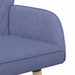 2-zitsbank met massief houten poten 2-zits Jeans Blauw