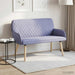 2-zitsbank met massief houten poten 2-zits Jeans Blauw