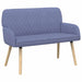 2-zitsbank met massief houten poten 2-zits Jeans Blauw